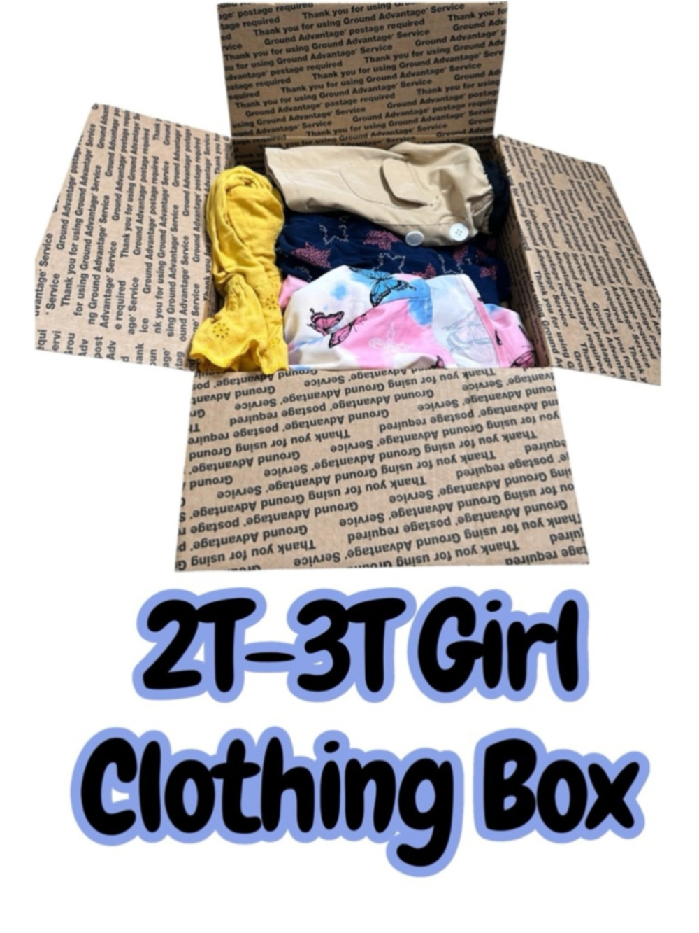 Toddler Girl Size 2T-3T Spring Summer Clothing Bundle Box All Brands Shorts Tops